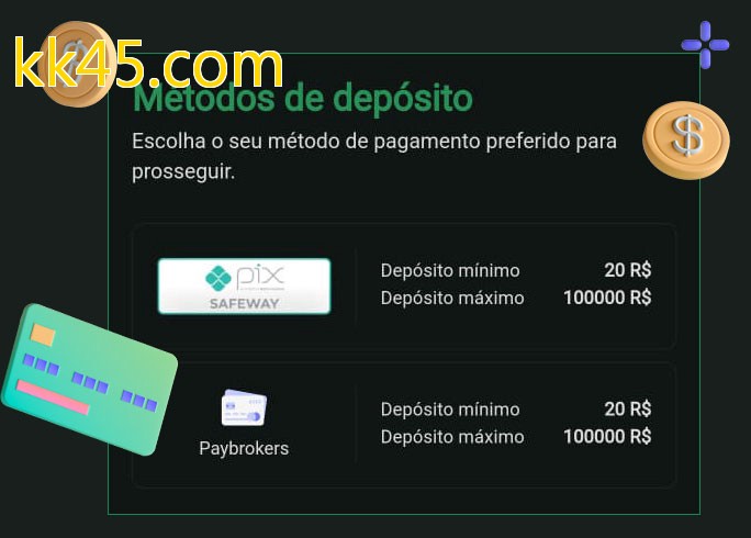 O cassino kk45.combet oferece uma grande variedade de métodos de pagamento